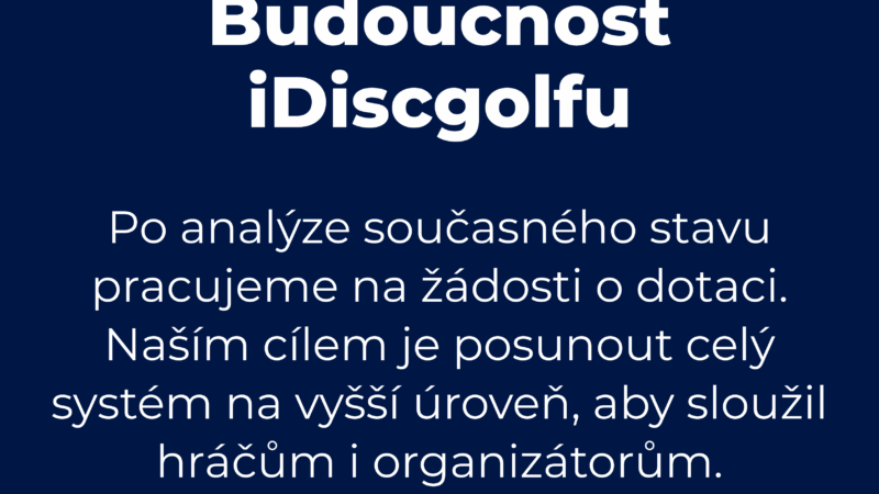 Zpráva pro komunitu o stavu vývoje iDiscgolfu